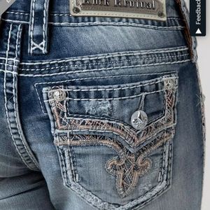 ROCK REVIVAL Betty CROP SKINNY New with Tags SZ 22